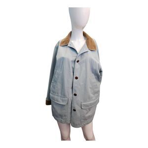 L.L. Bean Moss Blue Field Coat Womens Size Large Vintage 90's